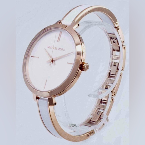MICHAEL KORS Women’s Jaryn Quartz White Dial Ladies Watch MK4342. Like New! - Picture 8 of 12